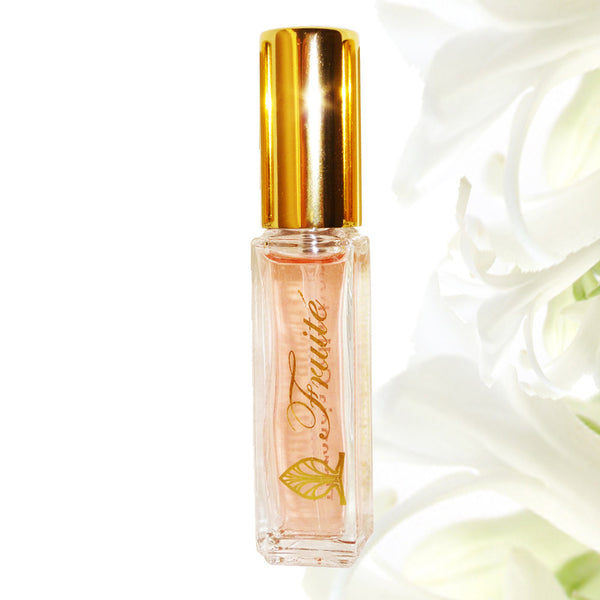 Fruité Fragrance with a gold top.
