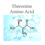 Threonine is an essential amino acid, a great moisturizing agent, it maintains skin elasticity, it promotes cells metabolism. 